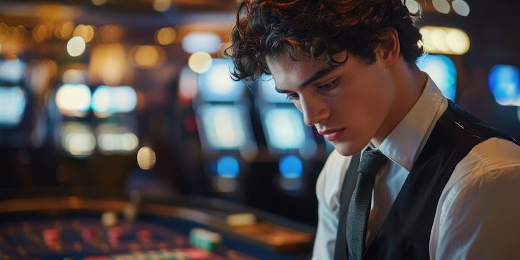Tampilan roda French Roulette live-dealer dengan meja taruhan interaktif di platform boston toto